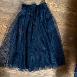 NWT Sezane Masha tulle skirt, black, 6